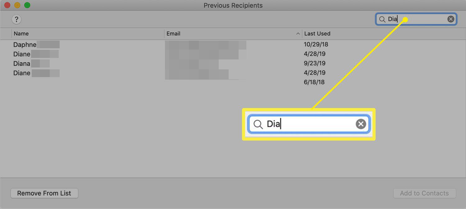 what data is available to outlook autocomplete for the mac